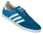 Munchen Super 12 Blue/White Suede Trainers