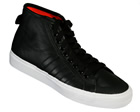 Adidas Nizza HI Black Leather Trainers