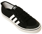 Adidas Nizza Lo Black/White Material Trainers