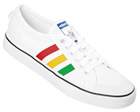 Adidas Nizza Lo Grun White/Rasta Canvas Trainers