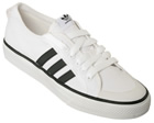 Adidas Nizza Lo White/Black Canvas Trainers