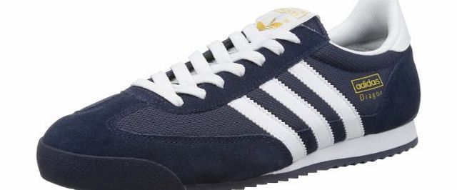 adidas Originals Mens Dragon Trainers G50919 New Navy/White/Metallic Gold 10.5 UK, 45 EU