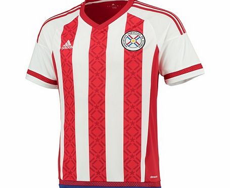 Paraguay Home Shirt 2015 White M34086