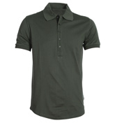 Green Pique Polo Shirt