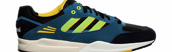 Adidas Tech Super Black/Blue Running Trainers