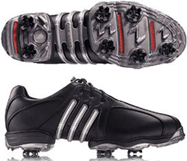 adidas Tour 360 Golf Shoe Black/Black/Metallic Silver