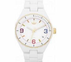 Adidas White Multicolour Cambridge Mini Watch