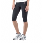 Womens Gym Capri Pant Black/Diva