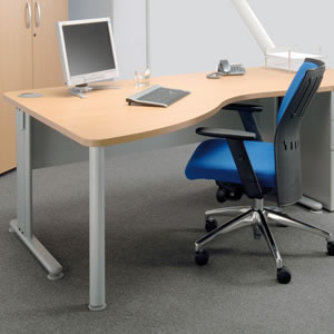 Adroit Sintra Cinco 1600 Desk Wave Left-hand