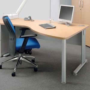 Adroit Sintra Cinco 1600 Desk Wave Right-hand