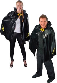 adult Superhero Cape - Black