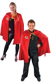 adult Superhero Cape - Red