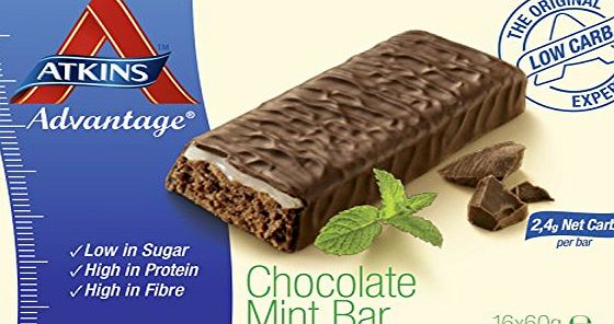 Advantage Atkins 60g Advantage Choc Mint Bar - box pack of 16