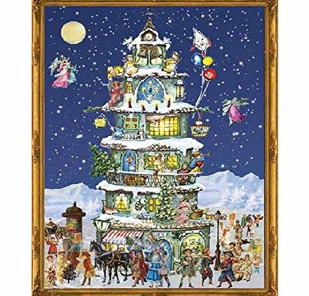 Advent Calendars Christmas Church Tower Milk Chocolate Advent Calendar