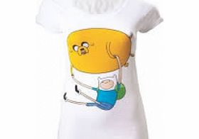 Time Finn and Jake Skinny T-Shirt Medium