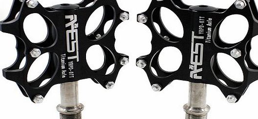 AEST Super Light CNC Titanium Spindle Ti Axle Mountain Bicycle Pedals MTB BMX Bike Treadles