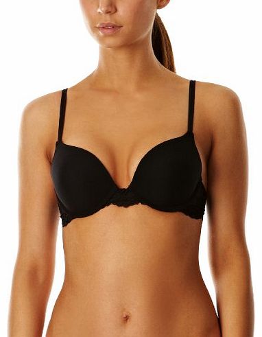 Single Boost Lace Push-Up Womens Bra Black 32A