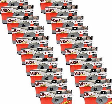 Agfa 20x PHOTO PORST Disposable Camera/Wedding Camera / Agfa (Cameras 27 Photos Flash 20 Pack)