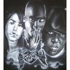 2pac/Aliyah/Biggie Tribute Airbrush T-Shirt