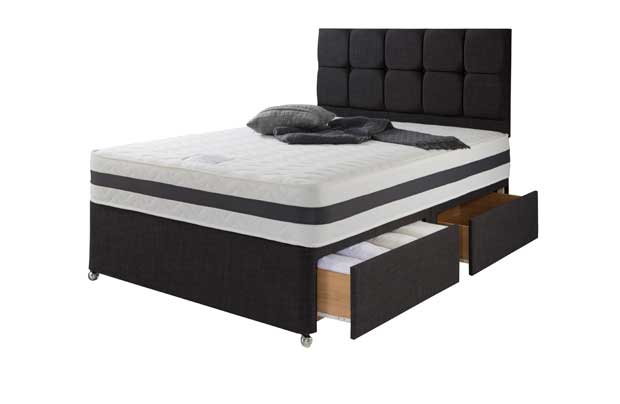 Hush Helston Memory Double 4 Drw Divan