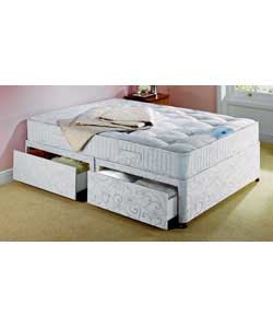 Wyndham Trizone 4ft 6in Double Divan - 2 Drawers