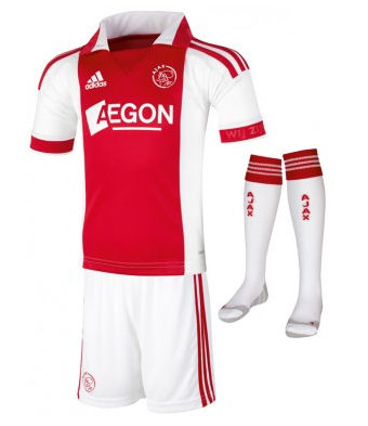 Adidas 2011-12 Ajax Adidas Home Little Boys Mini Kit