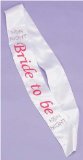 Hen nite: Bride to Be Sash White