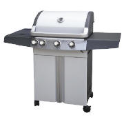 White 3 Burner Gas BBQ