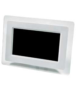 7in Digital Photo Frame - White