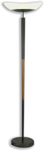 Halogen Fluoro Floor Lamp 1850mm Wood and