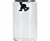 Alessi Gianni Black Kitchen Storage Jars 140cl Gianni