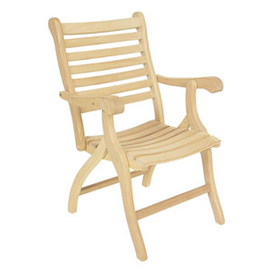 alexander rose Classic Iroko Folding Armchair