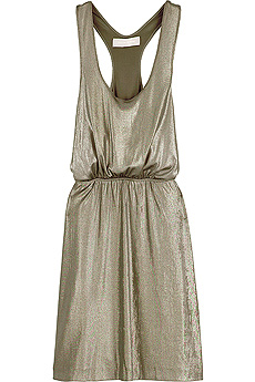 Metallic tank dress