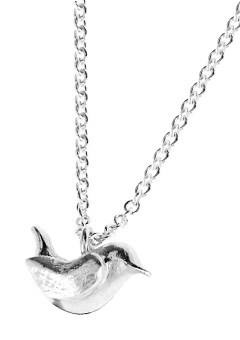 Silver Medium Wren Pendant by Alexis Dove BLWP1