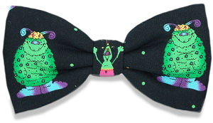 Alien Black Bow Tie