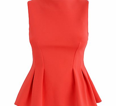 Almari Seam Sleeveless Top, Orange