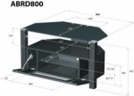 Ambri Series TV Stand ABRD800BLK