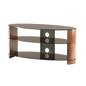 ARC980 3-W Arc Walnut LED LCD TV Stand