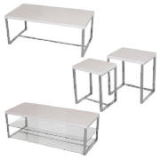 high gloss living furniture set