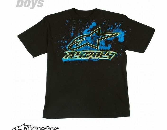 Boys Alpinestars Knoll Youth T-Shirt - Black