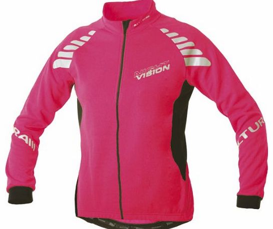 Night Vision LS Jsy Wmn - Raspberry, Size 12