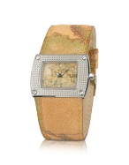 Alviero Martini 1a Prima Classe - Ladies`Geo Rectangular Dial and Strap Watch