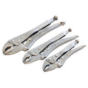 3pc Locking Grip Plier Set