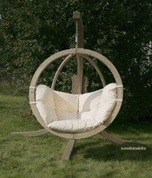 Amazonas Globo Wooden Swing Seat-Natural