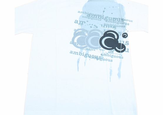 Mens ambiguous Newsie Tee White