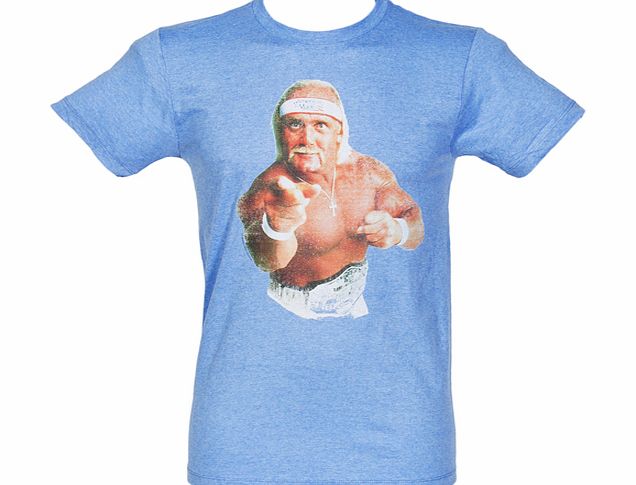 Mens Blue Hulk Pointing T-Shirt from