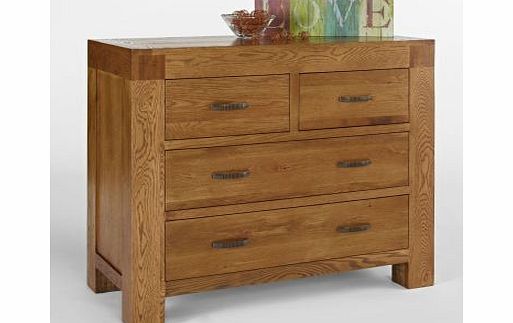 Santana Rustic Oak 2+2 Drawer Chest