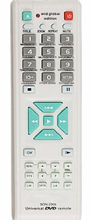 Amico Audio Video Player DVD Universal Remote Control Controller White