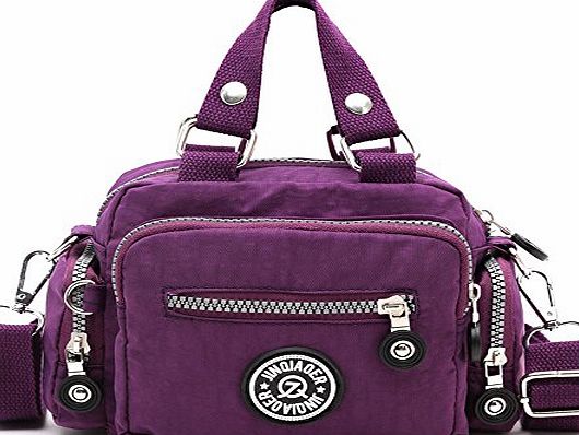 Amison Classic Waterproof Nylon Handbag Shoulder Diagonal Bag Messenger (Purple)