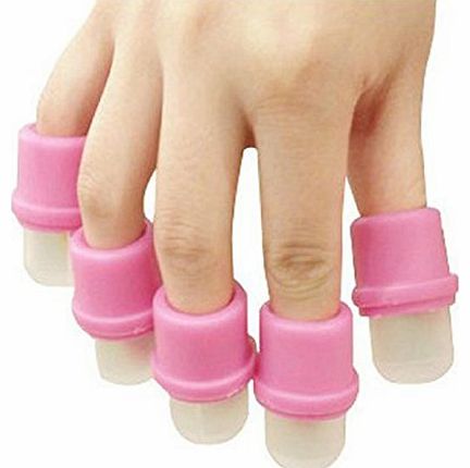 (TM) 10 pcs Wearable Nail Soak Soakers Polish Remover DIY Acrylic UV Gel Cap Tip Set